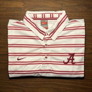 Men’s Medium Nike Drifit Alabama Golf Polo - New Without Tags - NEVER WORN